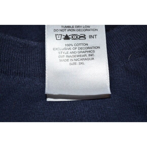 Harley Davidson Men's Plain Pocket Tee T-Shirt 3XL Blue work shirt - Picture 5 of 5